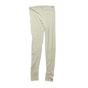 Skims Lace Pointelle Logo Loungewear Sleep Leggings in Bone NWT